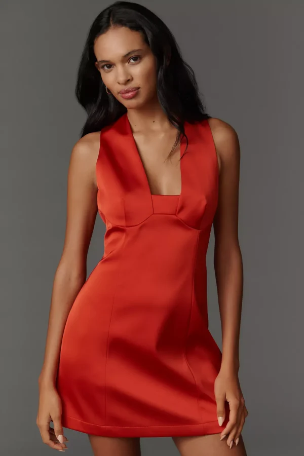 Vintageclothstore Square-Neck Sleeveless Shift Mini Dress - Image 2