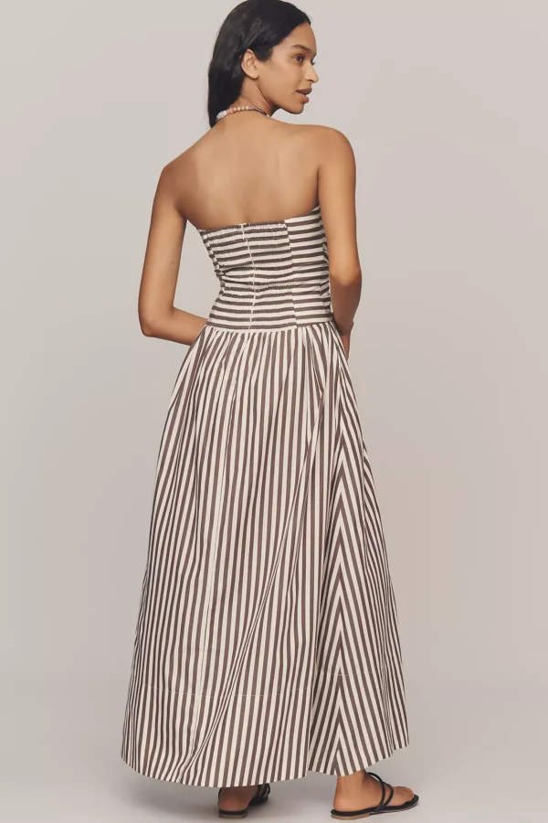 VintageClothStore Strapless Vera A-Line Maxi Dress - Image 3