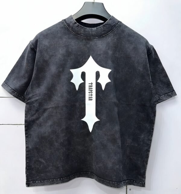 Men’s Vintage Wash Gothic Print Drop Shoulder T-Shirt
