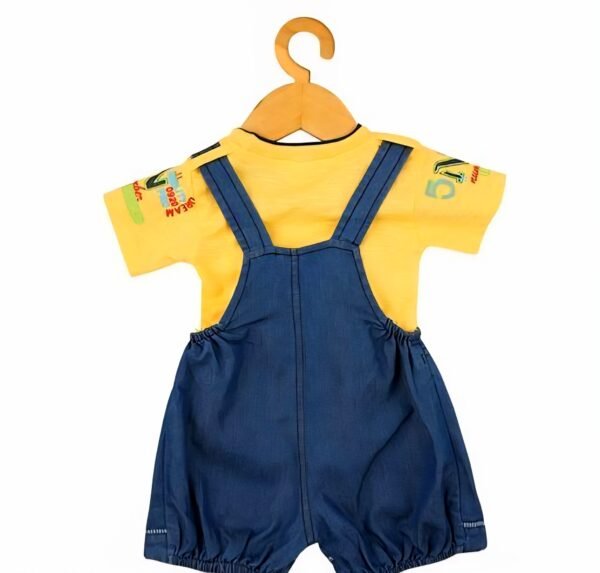 Kids’ 5N Printed Dungaree Shorts Set
