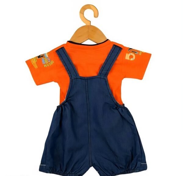 Kids’ 5N Printed Dungaree Shorts Set