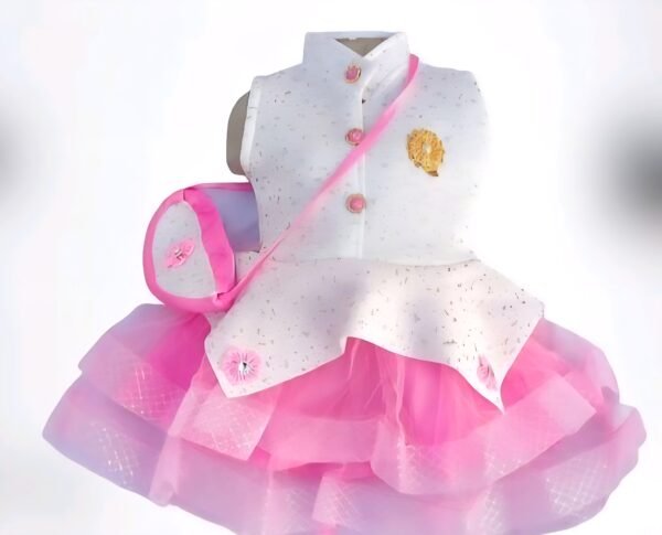 Kids’ Layered Party Dress with Headband