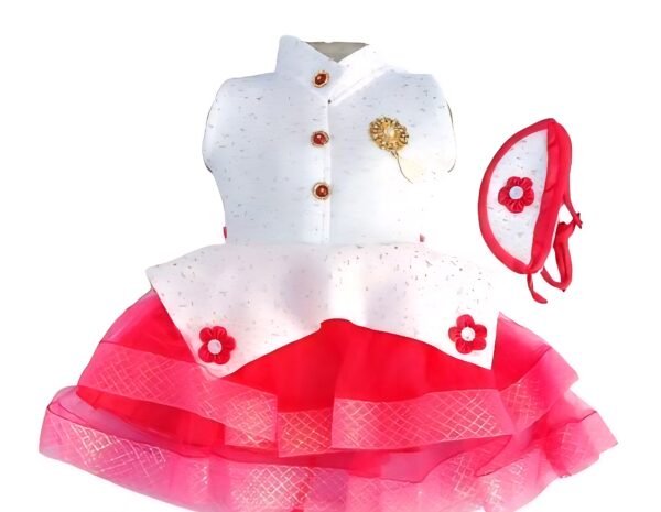 Kids’ Layered Party Dress with Headband