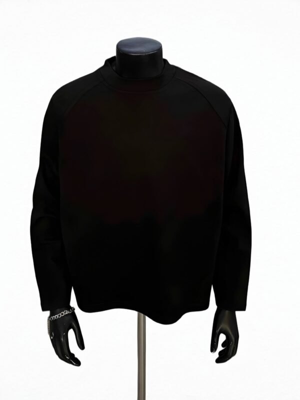 Men’s Full Sleeve Mock Neck Basic T-Shirt