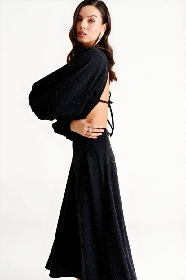 Women’s Shimmer Cut-Out Midi Dress