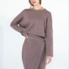 Women’s Asymmetric Wrap Midi Skirt Co-Ord Set