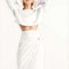 Women’s Asymmetric Wrap Midi Skirt Co-Ord Set